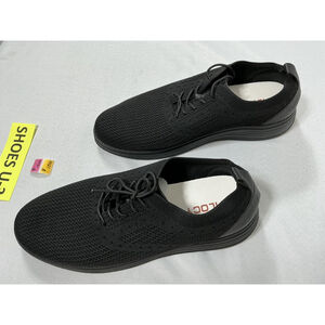 Men’s NWOT Vilocy Lace Up Oxford Sneakers Gray Size Eu 47 Us 12.5 black/black